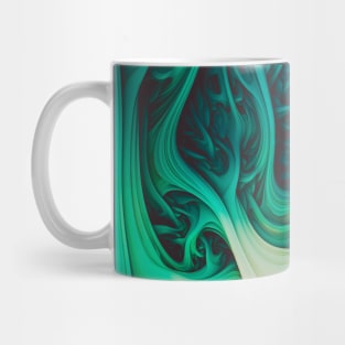 Tundara II. Sea-Green Abstract Art Mug